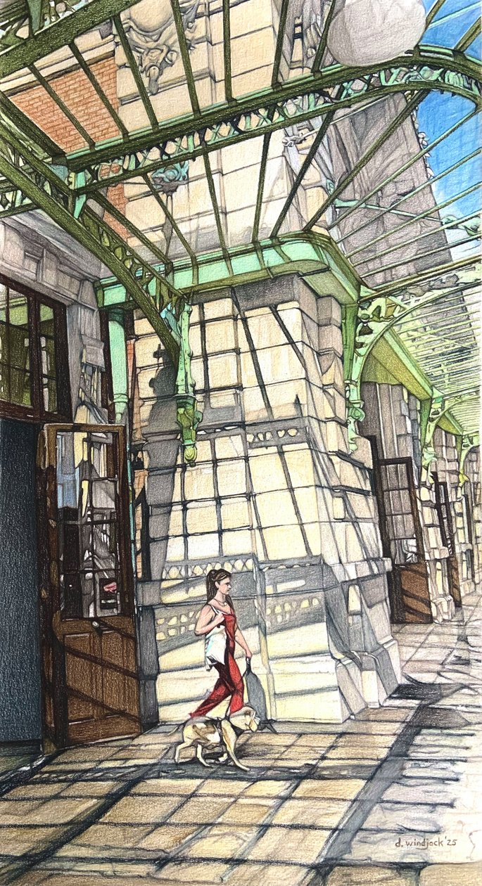 Riwiera Francuska 1, 2025 (ołówek na papierze) autorstwa Darrell Windjack