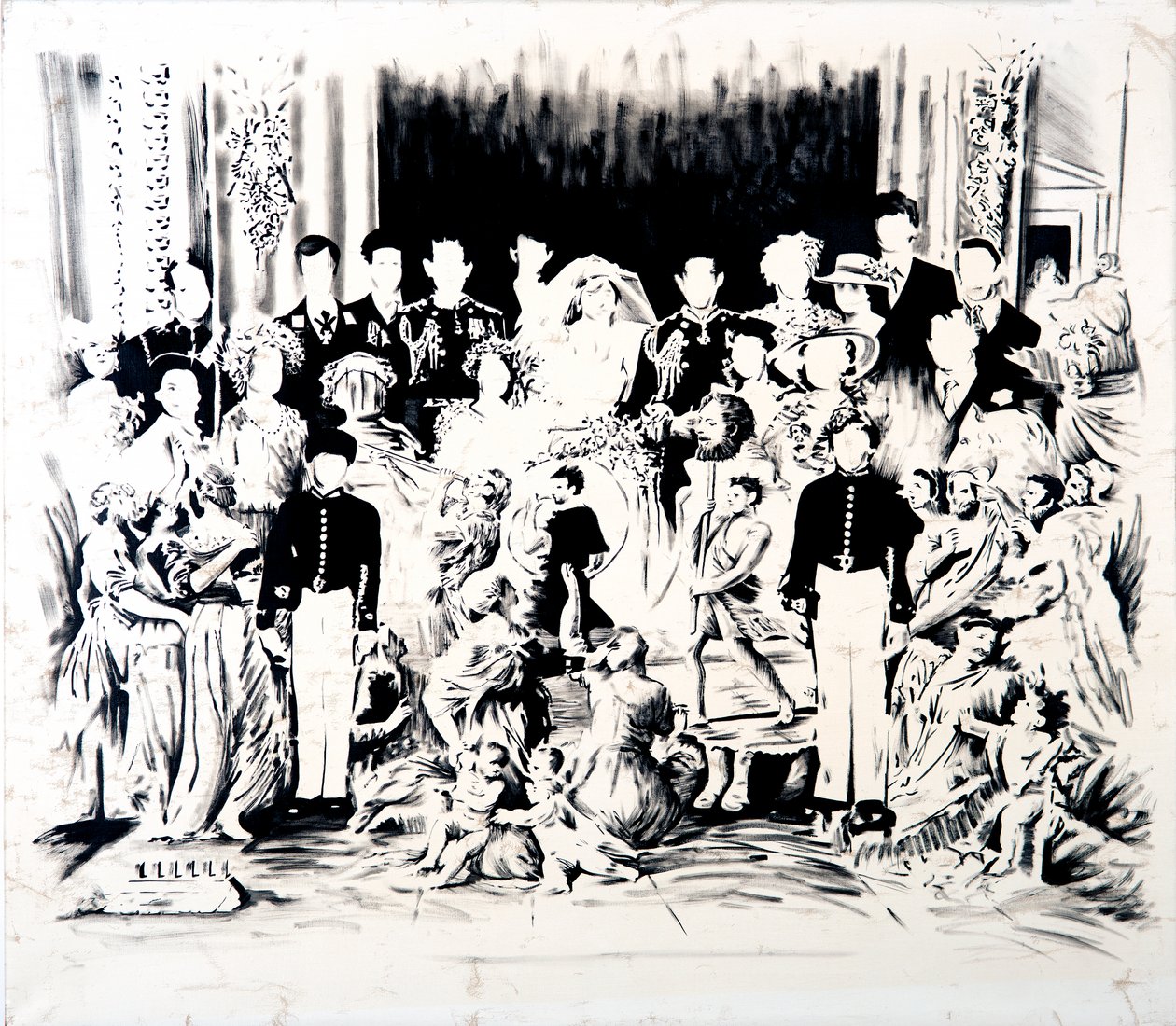Ballada o Charlesie i Di, 2016 (olej na płótnie) autorstwa Darren Coffield