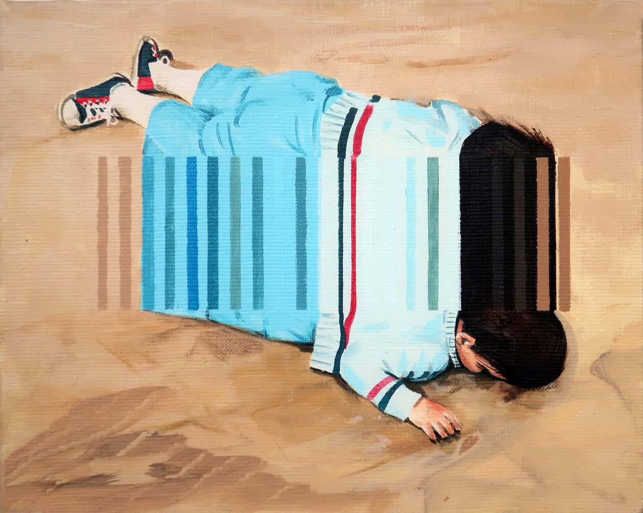 Beached, 2019 (akryl na płótnie) autorstwa Darren Coffield