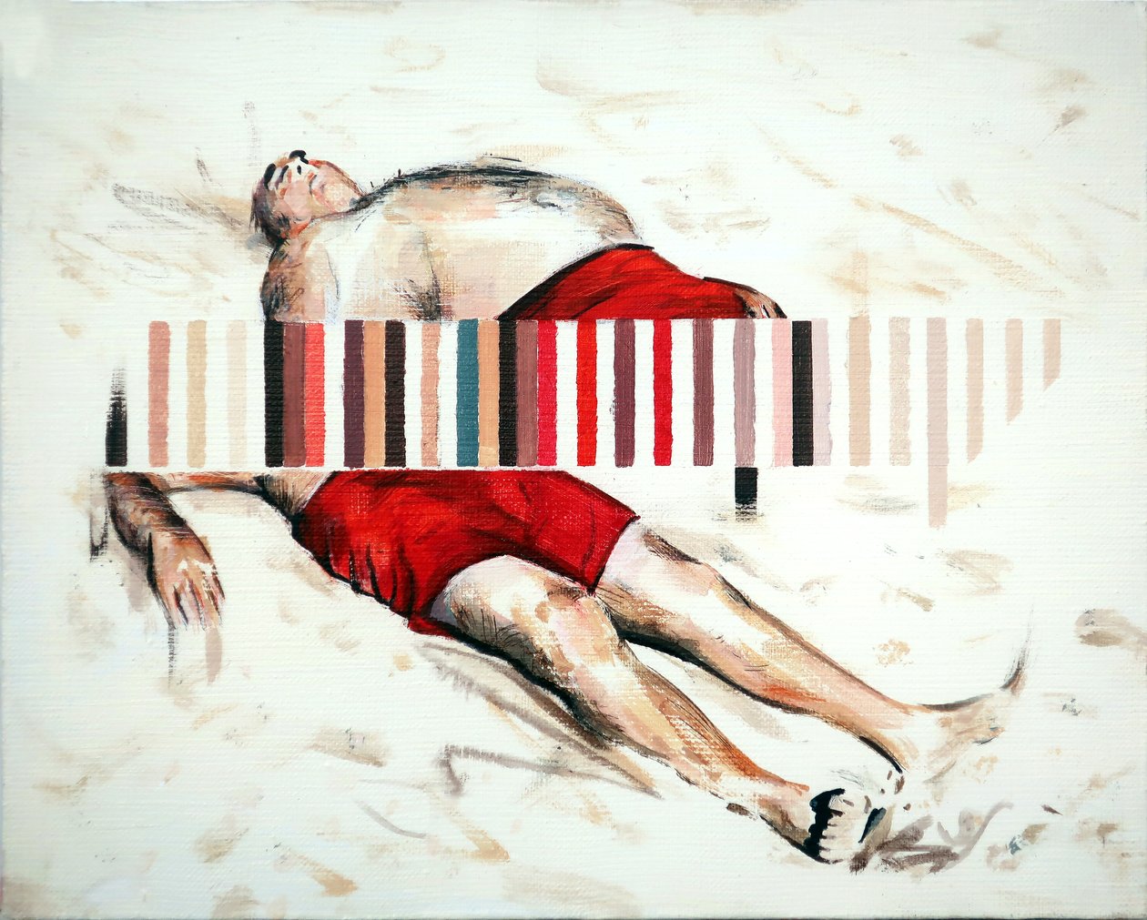 Drift, 2019 (akryl na płótnie) autorstwa Darren Coffield