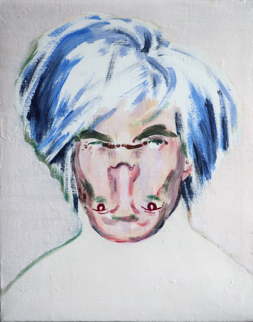 Shockheaded Warhol, 2013 (akryl na płótnie) autorstwa Darren Coffield