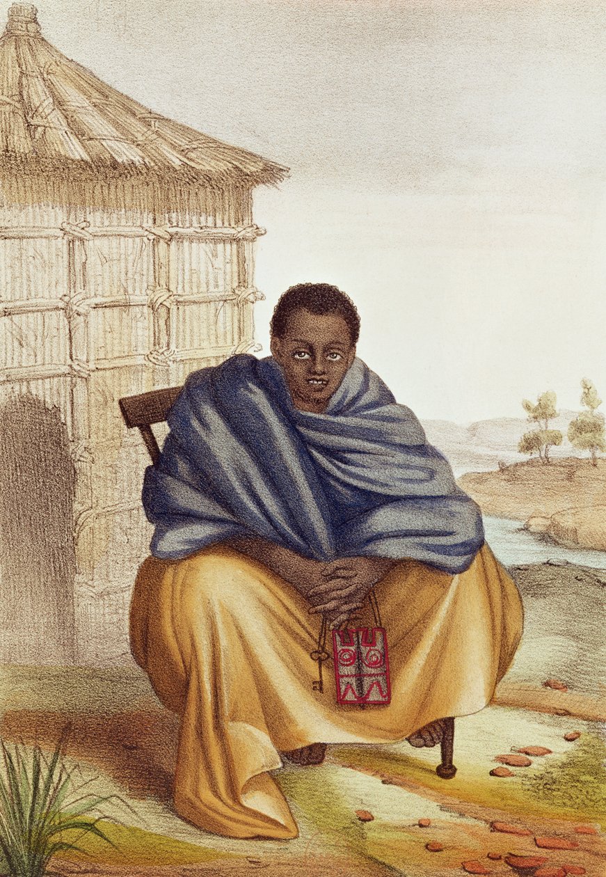 Toucouleur, Grand Marabout du Fouta, z „Szkice senegalskie, oblicze kraju, narody, handel, religie, przeszłość i przyszłość, opowieści i legendy”, 1853 autorstwa David Boilat