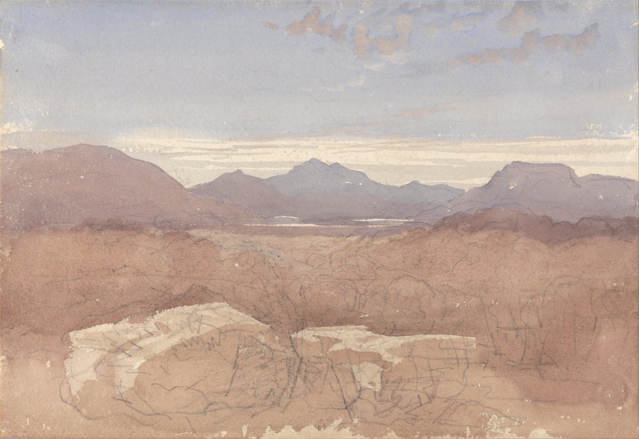 Górski widok, Północna Walia autorstwa David Cox