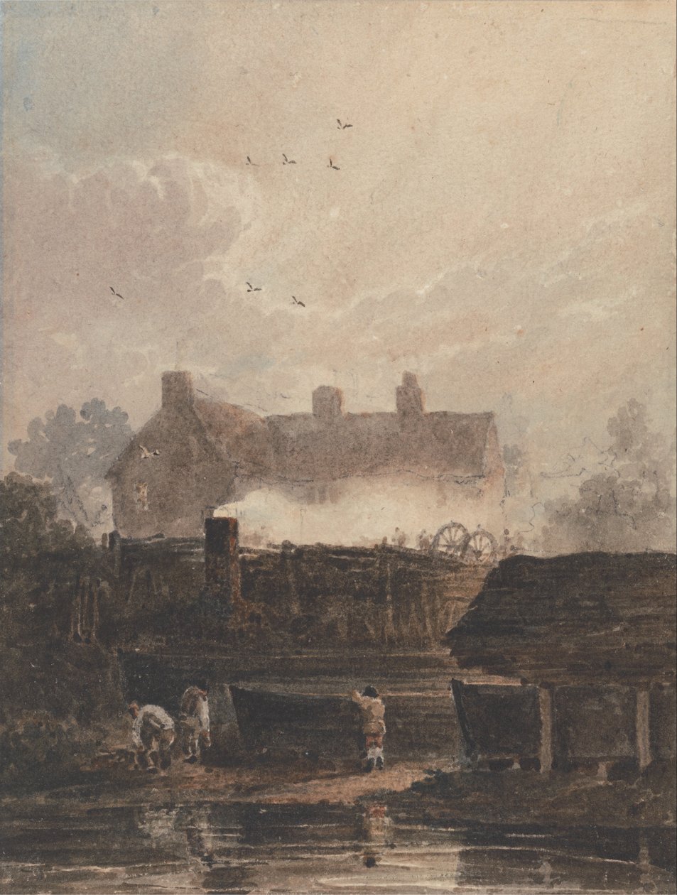 Budowa łodzi autorstwa David Cox