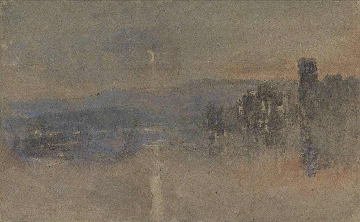 Księżycowy krajobraz autorstwa David Cox