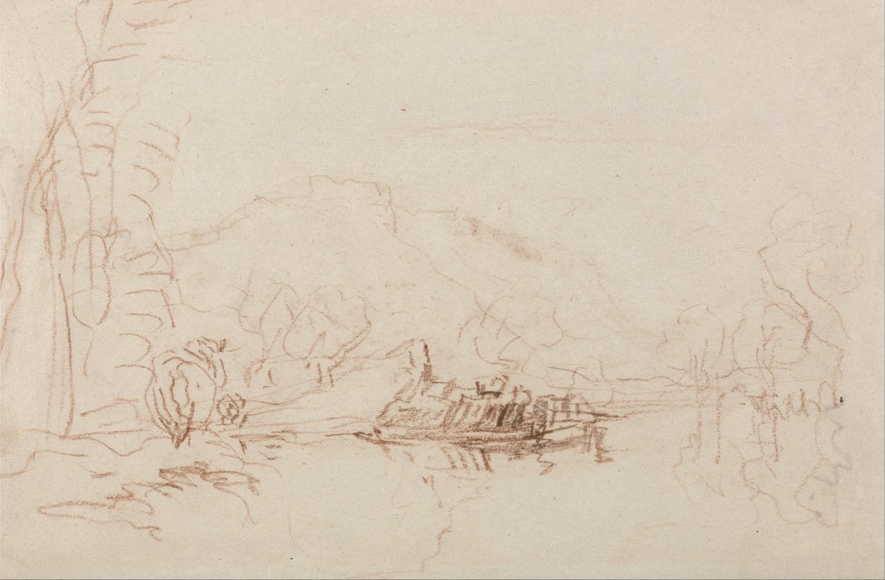 Scena rzeczna autorstwa David Cox