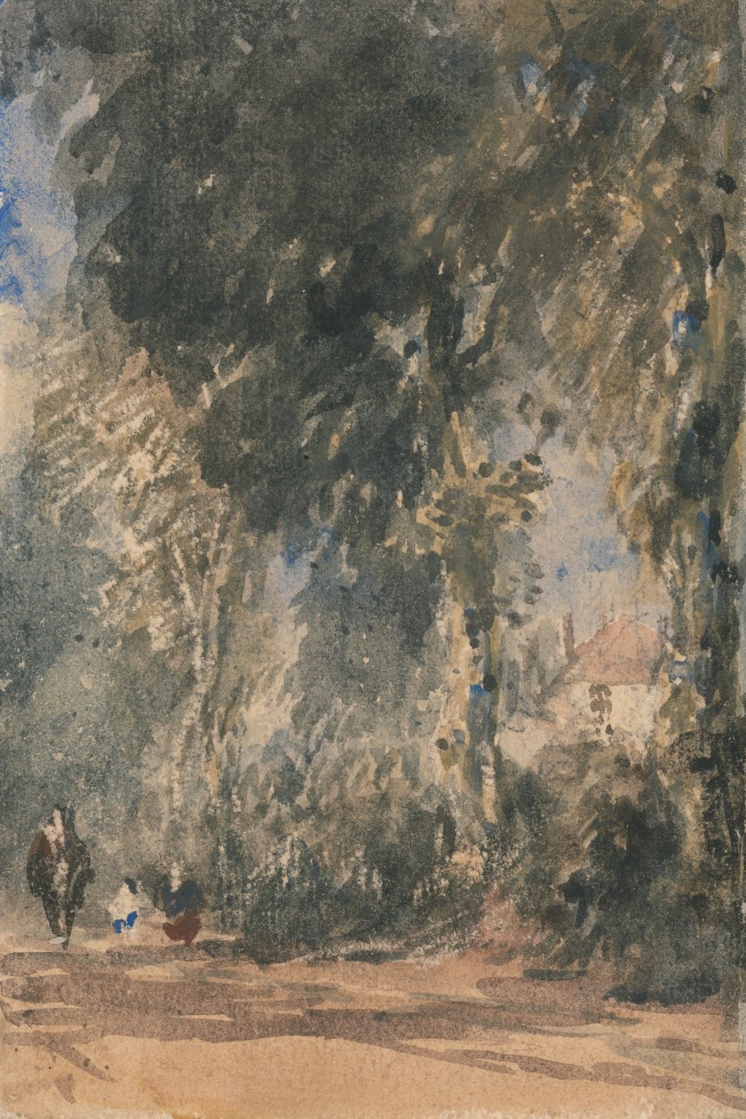 Bramy opactwa patrzące na Greenfield House autorstwa David Cox