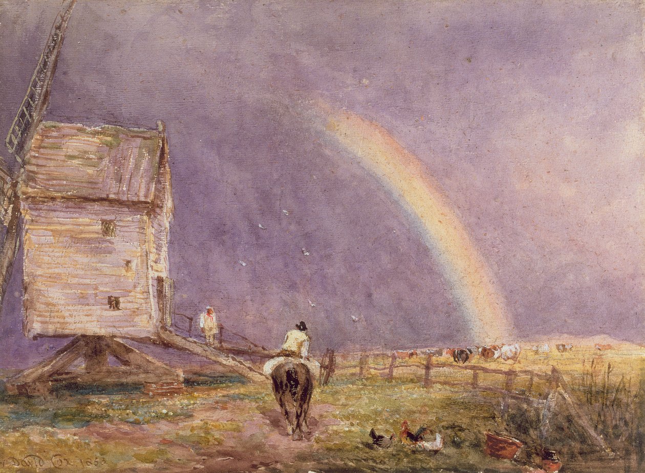 Młyn, 1853 r. autorstwa David Cox