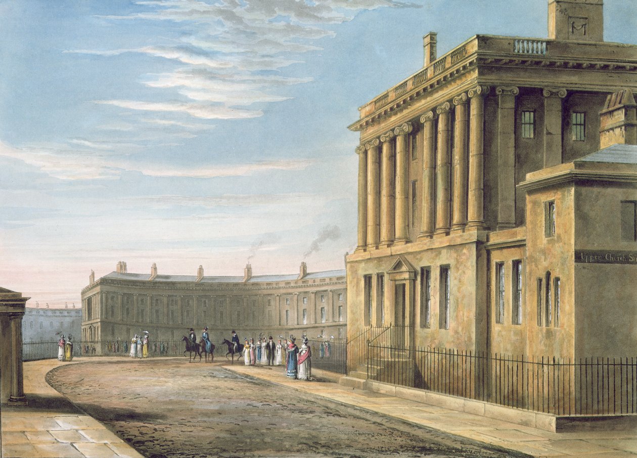 Królewski Półksiężyc, Łaźnia 1820 autorstwa David Cox