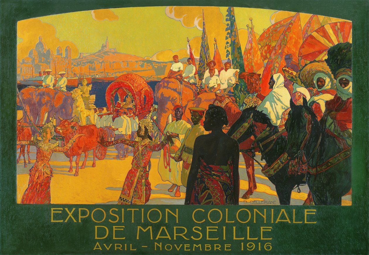 Narodowa Wystawa Kolonialna, Marsylia, kwiecień-listopad 1916, 1922 autorstwa David Dellepiane