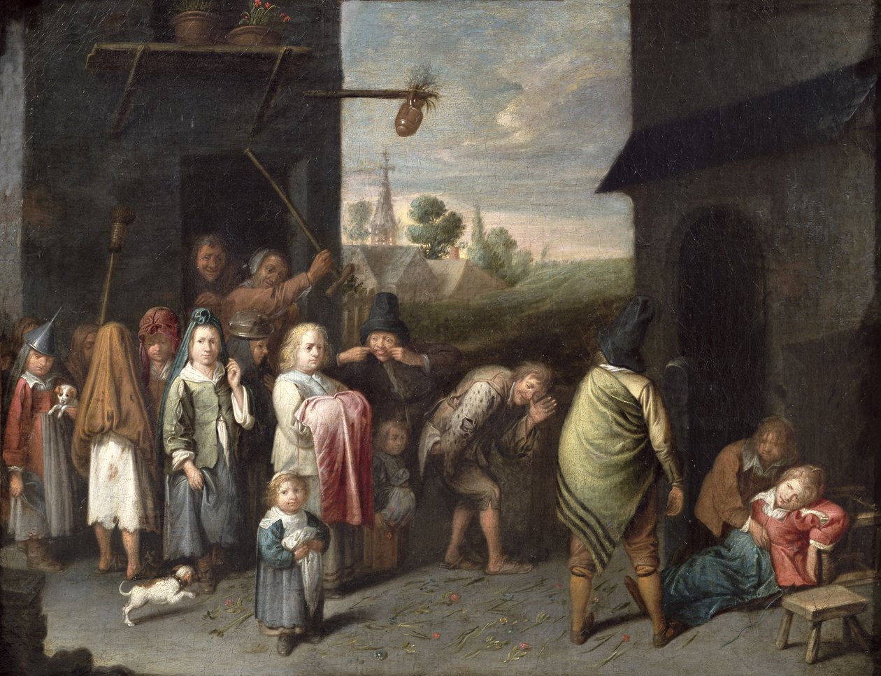 W Charivari autorstwa David II Ryckaert