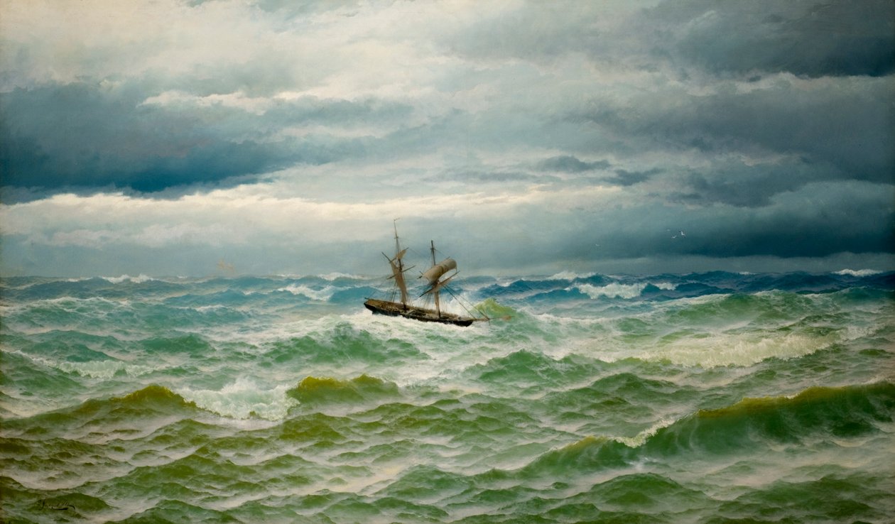 Kawałek morza, 1882 autorstwa David James