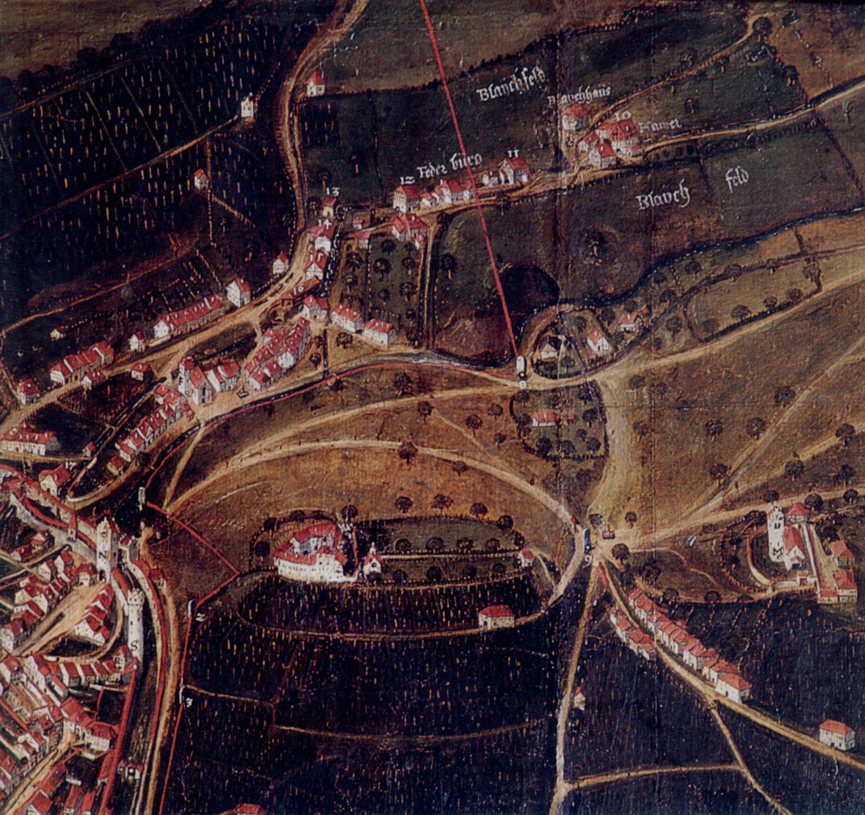 Vorstadt Ölschwang, Veitsburg autorstwa David Mieser
