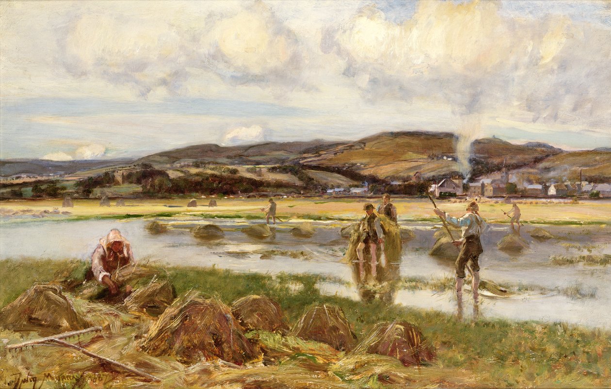 Zbieracze trzcin autorstwa David Murray