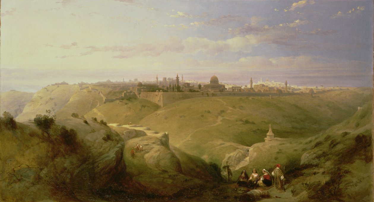 Jerozolima, 1842 r. autorstwa David Roberts