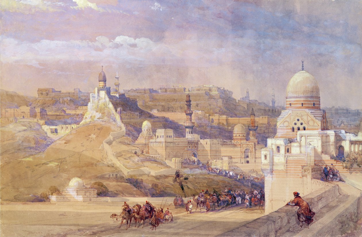 Cytadela w Kairze, rezydencja Mehmeta Alego, 1842-49 autorstwa David Roberts
