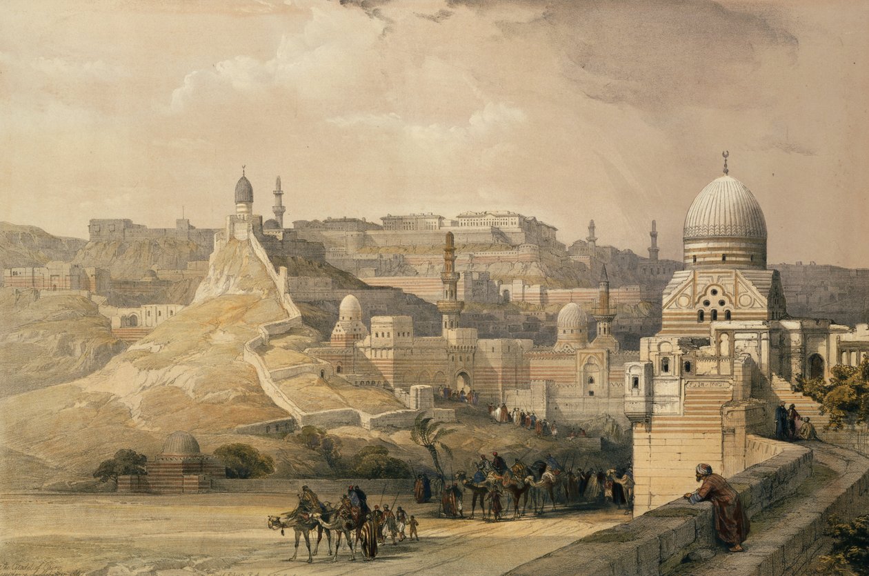 Cytadela w Kairze, rezydencja Mehmeta Alego z Egiptu i Nubii, tom 3, 1838 autorstwa David Roberts