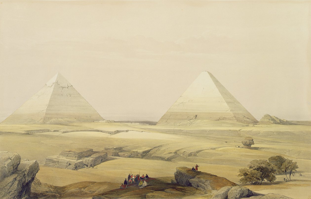 Piramidy w Gizie, z Egiptu i Nubii, tom 1 autorstwa David Roberts