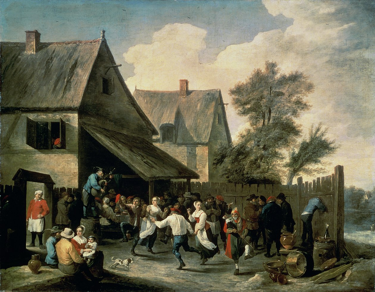 Taniec wiejski autorstwa David Teniers the Younger