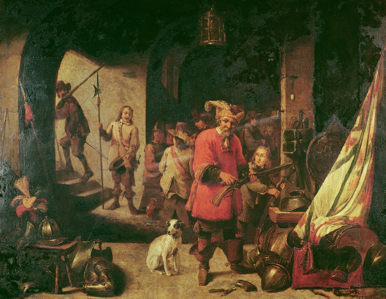 Skład broni, 1667 autorstwa David Teniers the Younger
