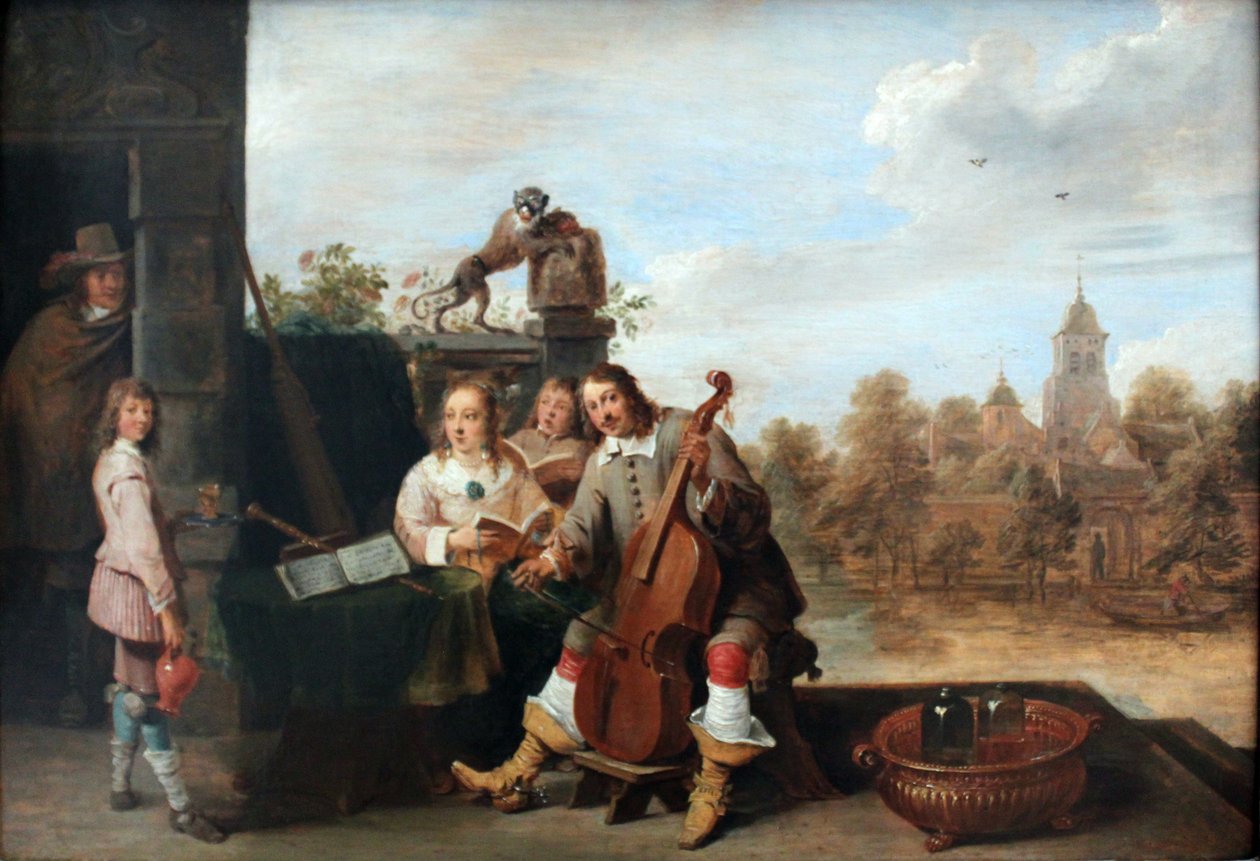 Malarz z rodziną autorstwa David Teniers the Younger