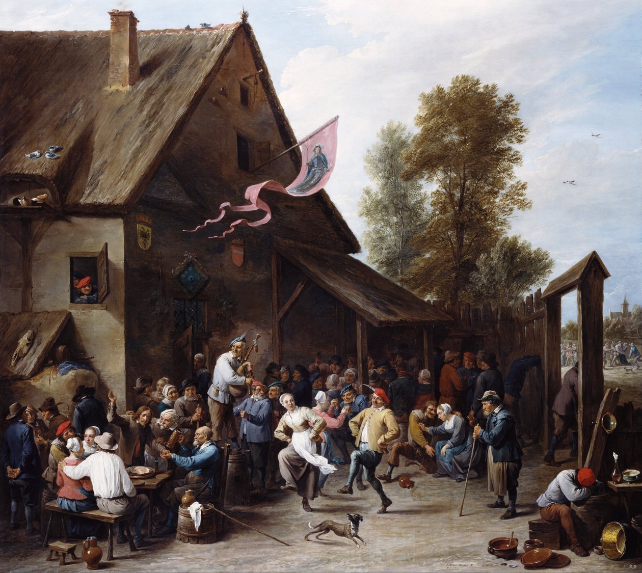 Wesołe miasteczko w Dzień Świętego Jerzego autorstwa David Teniers the Younger