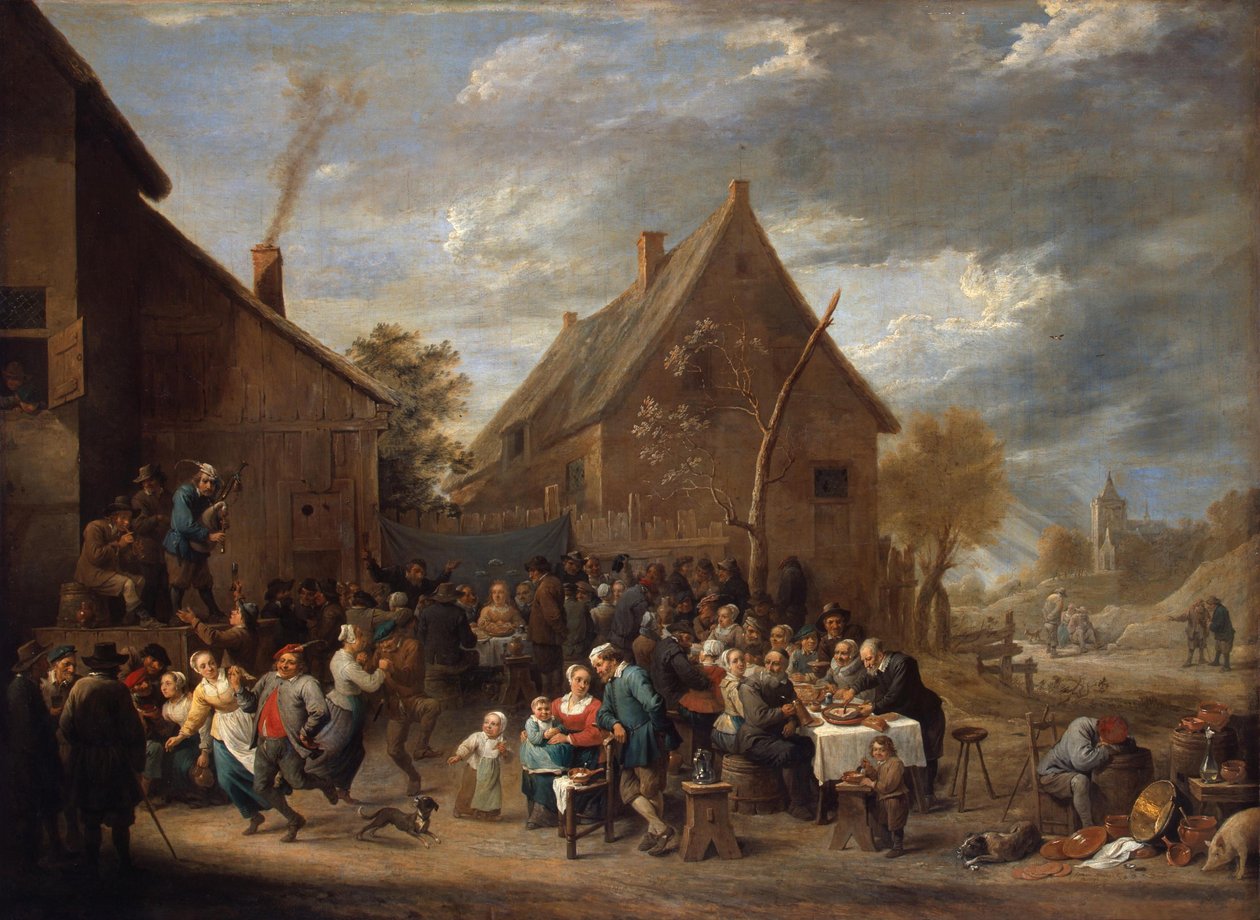 Wesele chłopskie autorstwa David Teniers the Younger