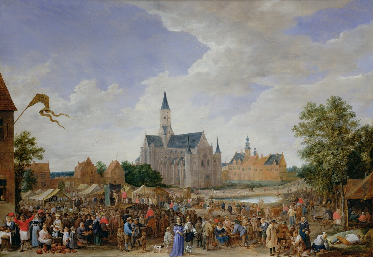 Jarmark Garncarzy w Gandawie autorstwa David Teniers the Younger