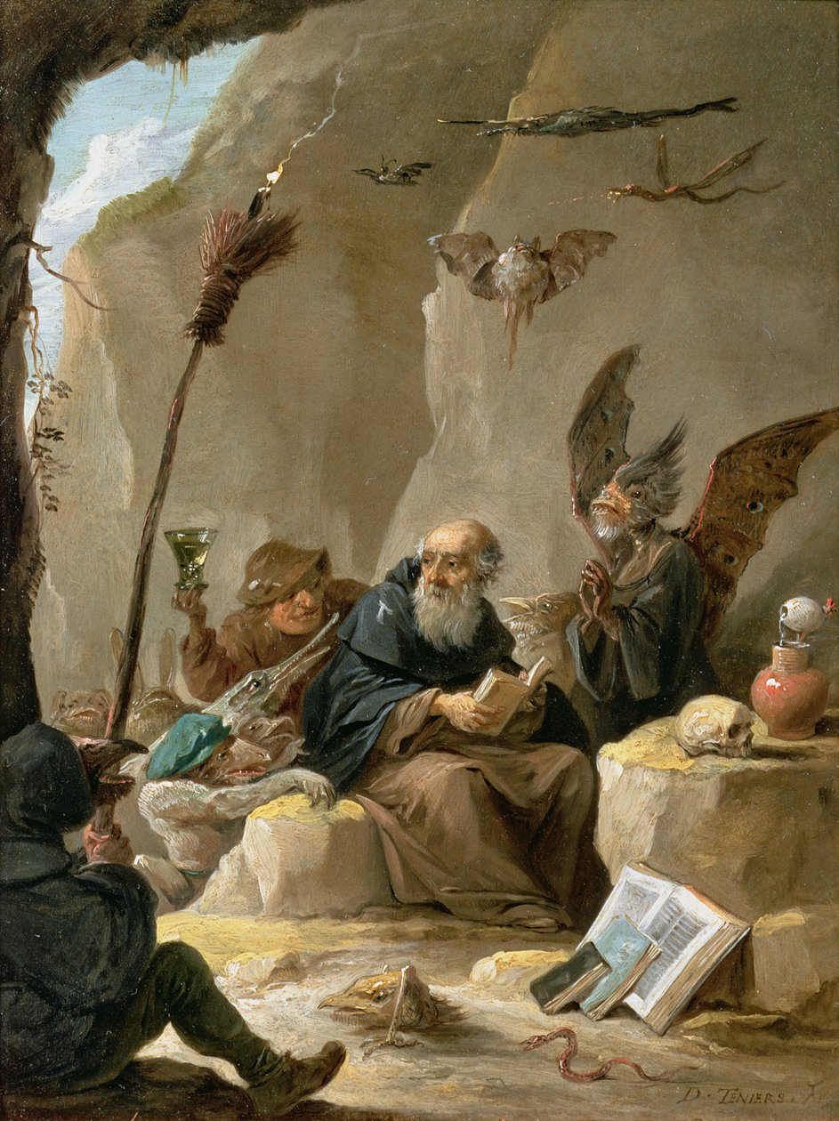Kuszenie św. Antoniego autorstwa David Teniers the Younger