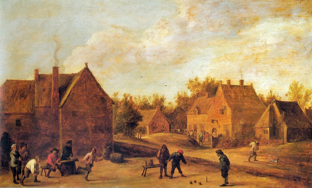 Scena w wiosce autorstwa David Teniers the Younger