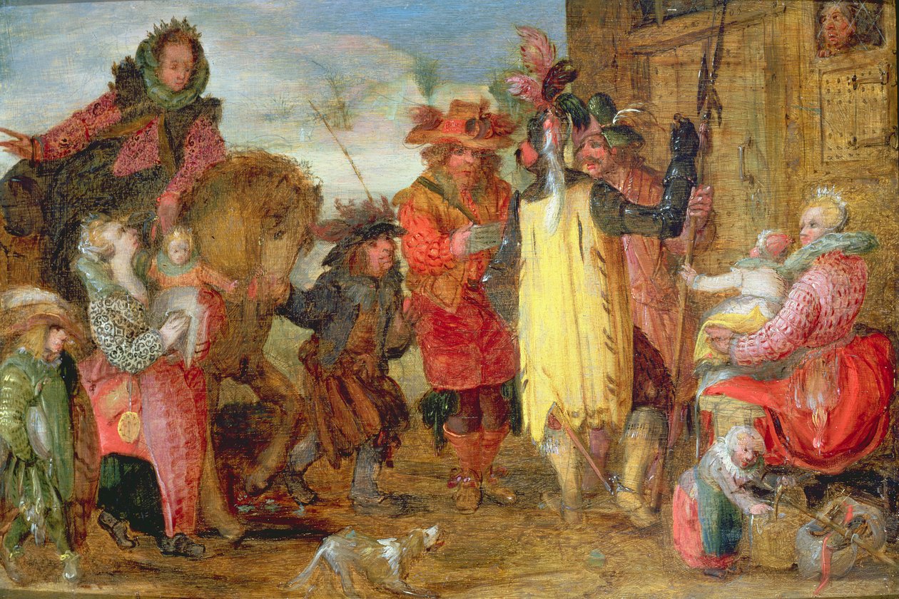 Jeanne de Flandres (1472-15459) zamierza dostarczyć więźniów autorstwa David Vinckboons
