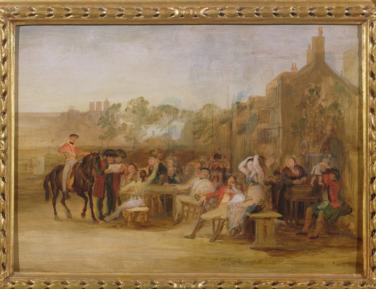 Studium dla „Chelsea Pensioners Reading the Waterloo Dispatch”, 1822 (patrz 10331) autorstwa David Wilkie