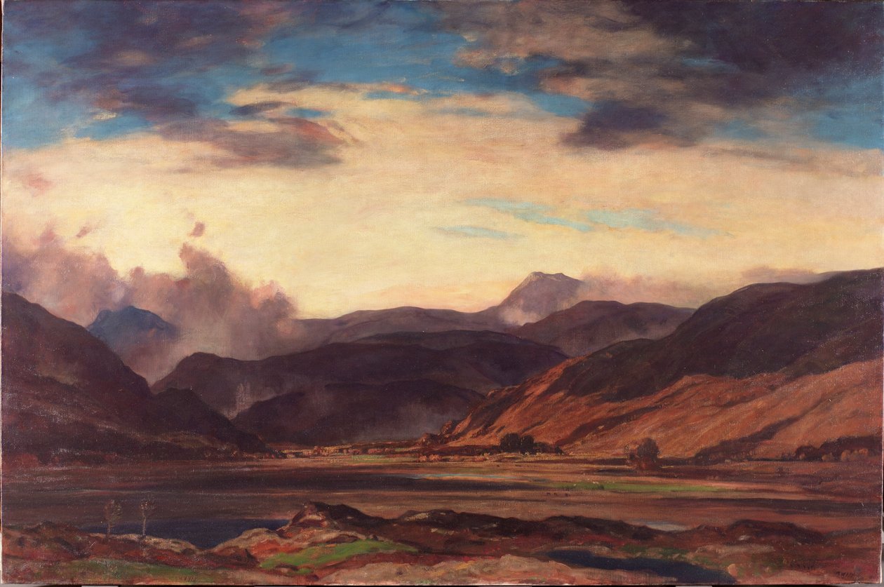Balquhidder, Stirlingshire, ok. 1916 r autorstwa David Young Cameron
