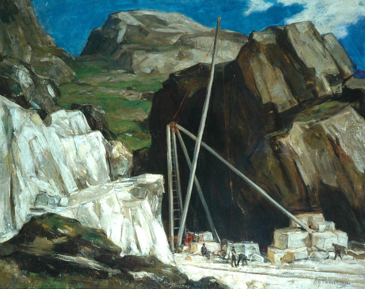 Kamieniołom marmuru, Iona autorstwa David Young Cameron