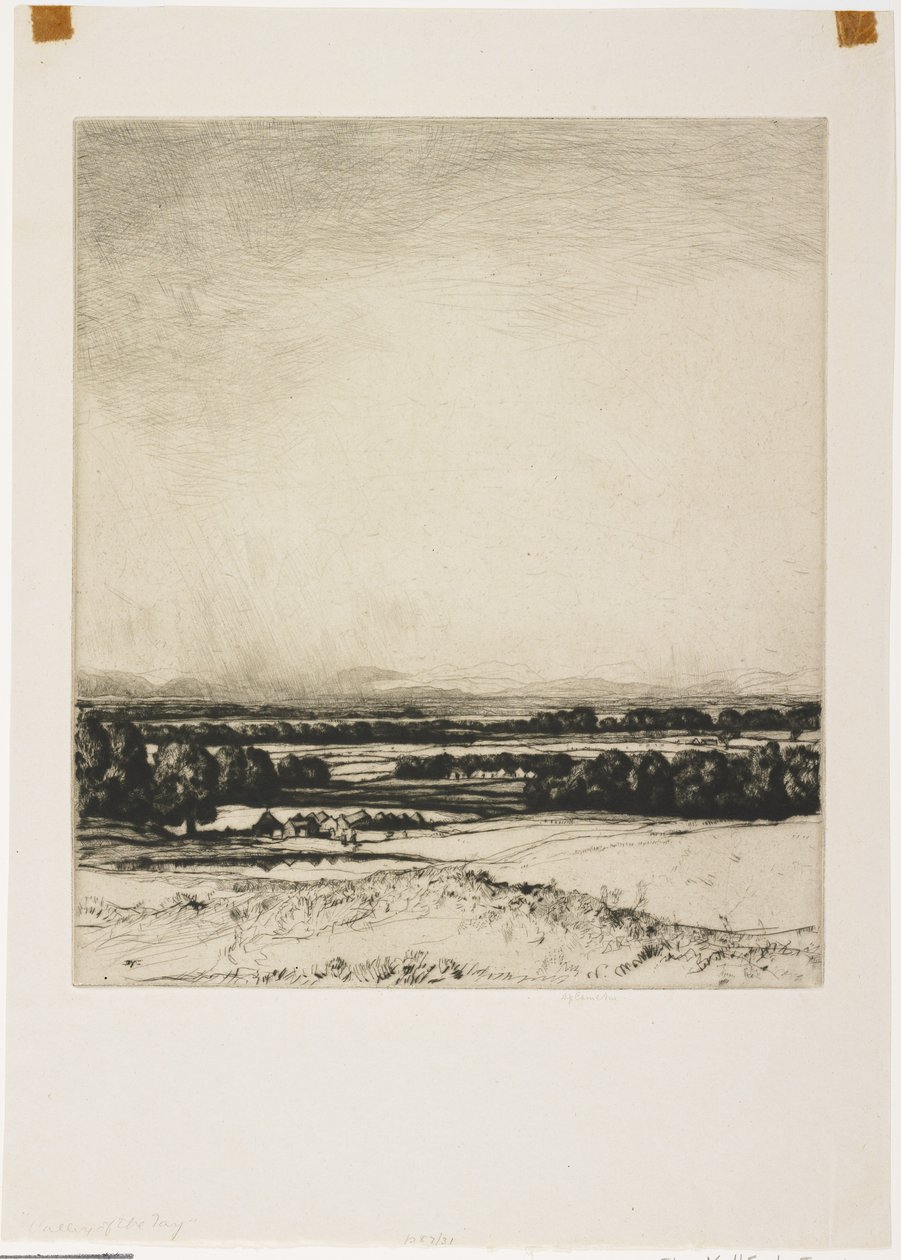 Dolina Tay (The Vallée du Tay), 1931 autorstwa David Young Cameron