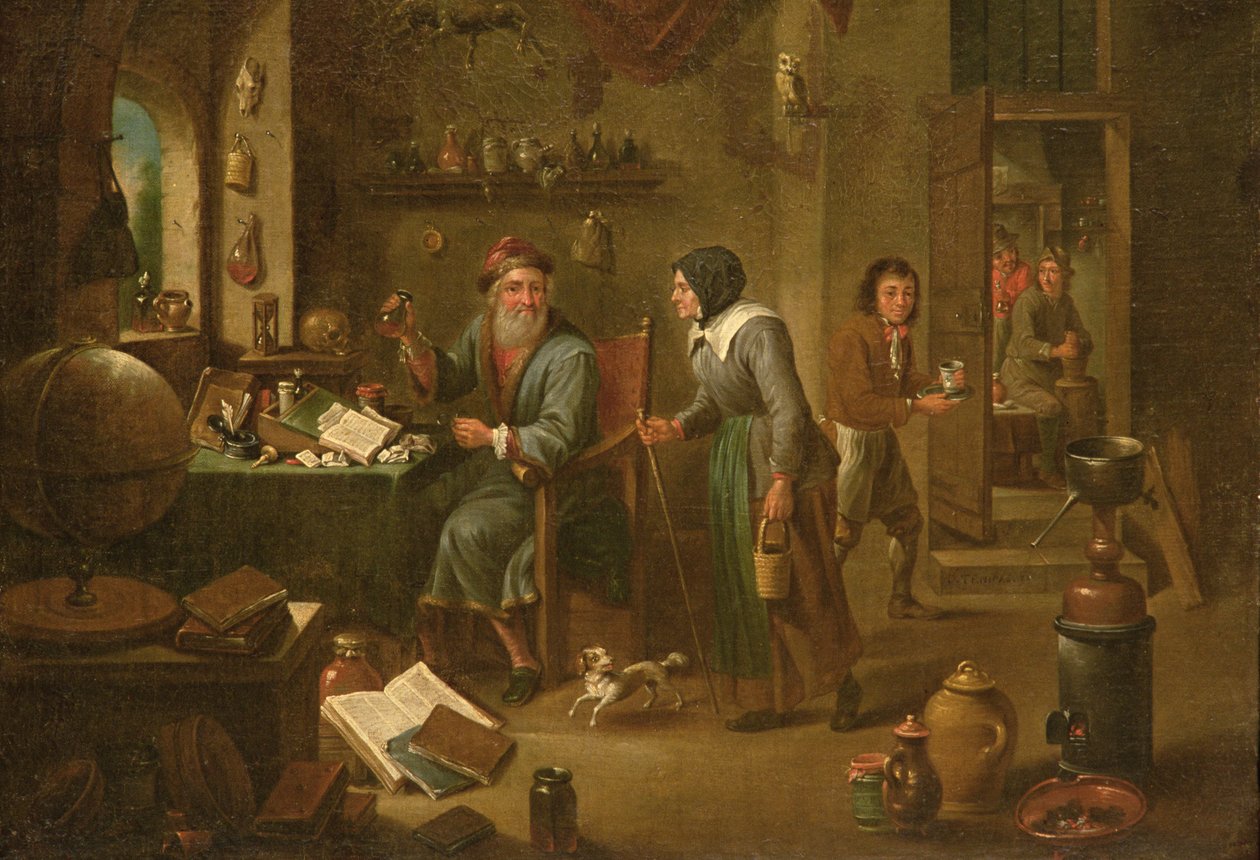 Studium Alchemika (szczegóły patrz 164373) autorstwa David Teniers the Elder