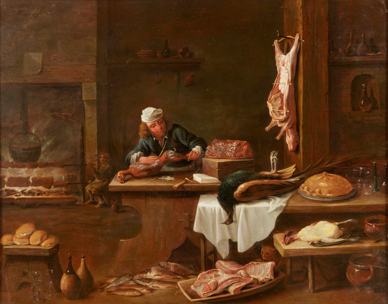 Kuchnia holenderskiej rezydencji autorstwa David Teniers the Younger