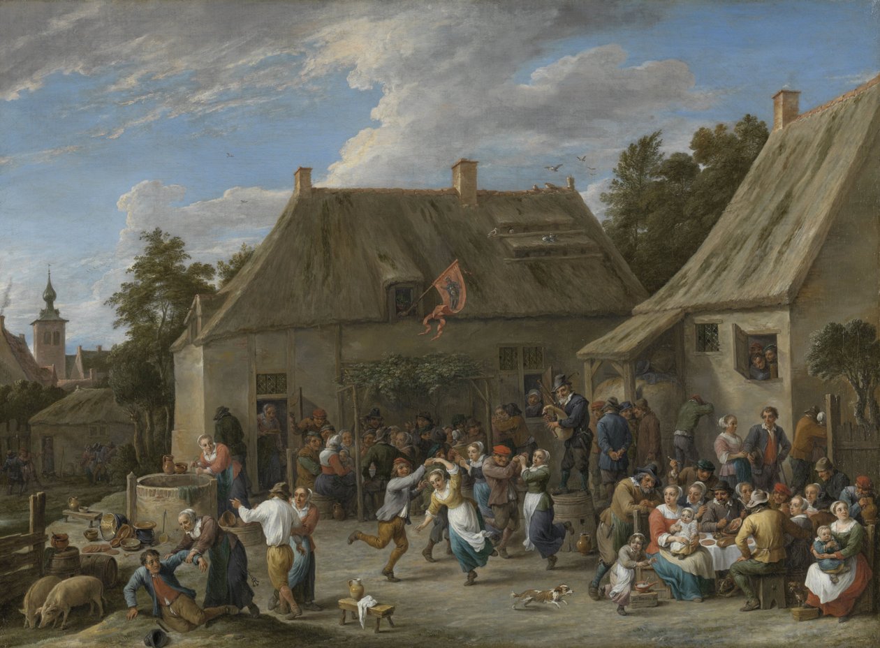 Jarmark chłopski, ok.1665 autorstwa David Teniers the Younger