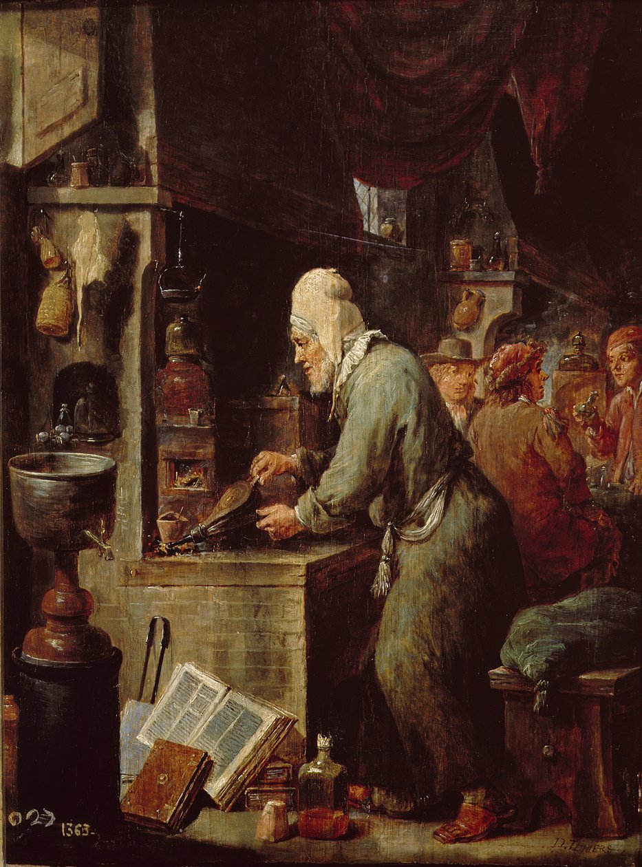 Alchemik autorstwa David Teniers the Younger