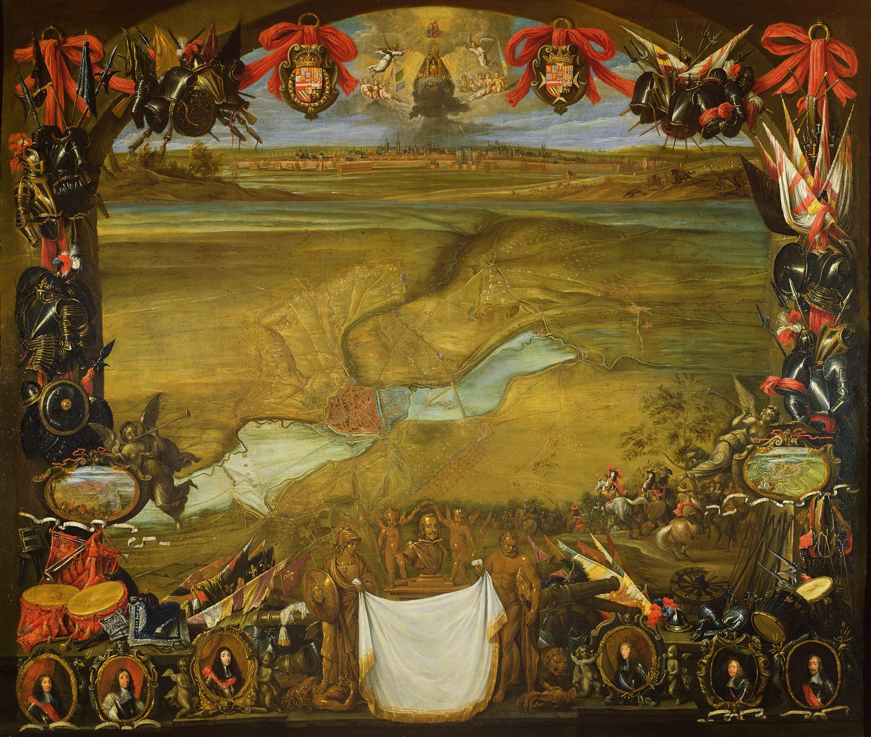 Miasto Valenciennes, oblężone przez Francuzów, zostaje uratowane przez Don Juana z Austrii, 16 września 1656 autorstwa David Teniers the Younger