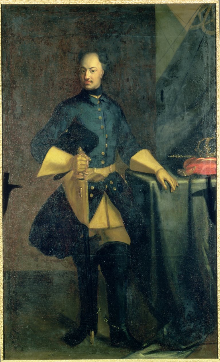 Portret króla Karola XII (1682-1718) autorstwa David von Krafft