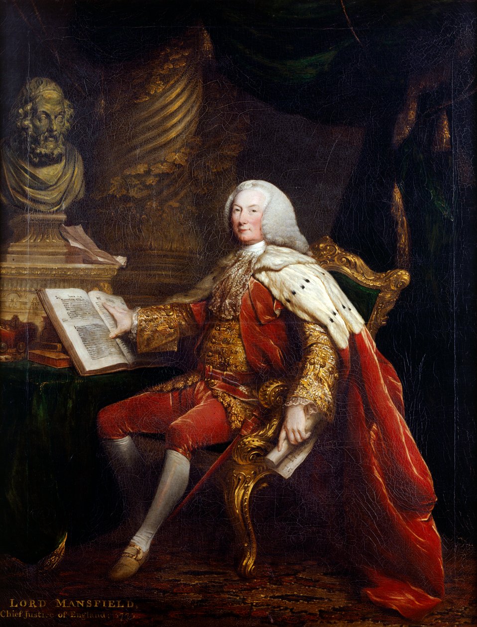 Lord Mansfield, Naczelny Sędzia Anglii autorstwa David (after) Martin