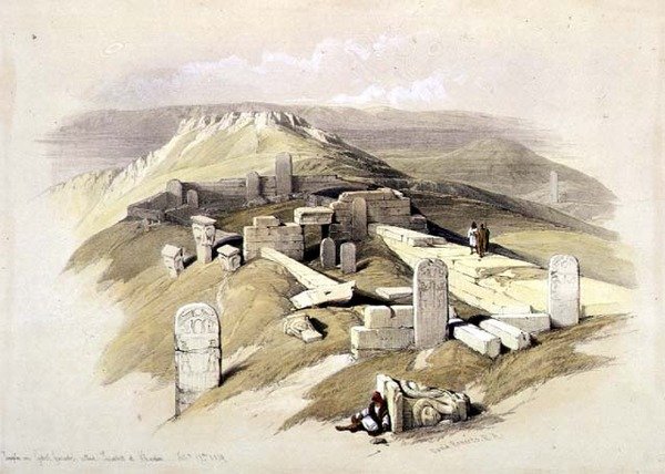 Świątynia na Śmieci Gebel, zwana Serabit el Khadim, 17 lutego 1839, tablica 119 z tomu III 