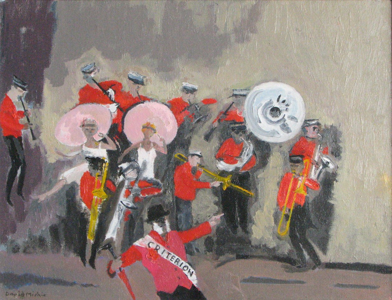 Jazz Band, 2008 (olej na płótnie) autorstwa David Alan Redpath Michie