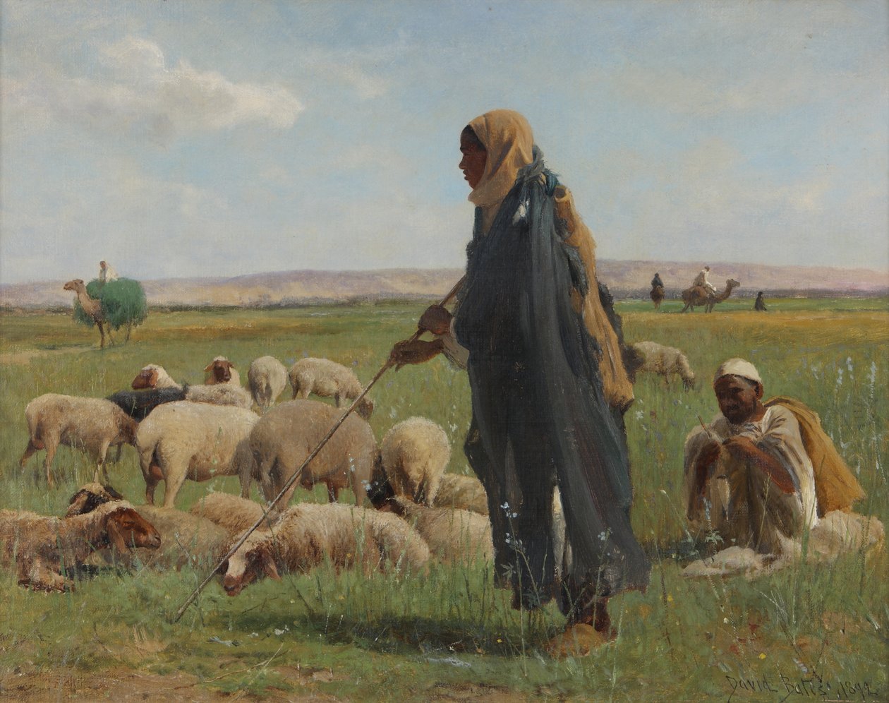 Pasterze arabscy, 1892 autorstwa David Bates