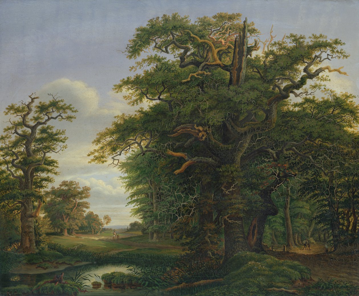 Drewno dębowe, 1847 autorstwa David Christopher Mettlerkamp