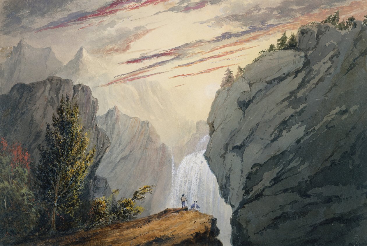 Nad Wodospadem ok. godz. 1850. autorstwa David Claypoole Johnston