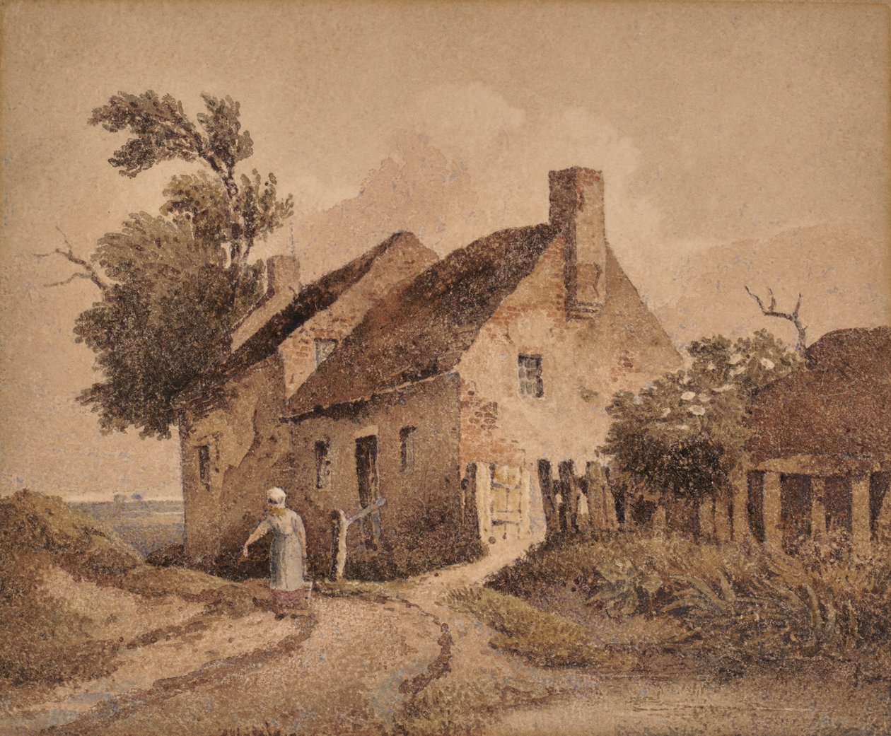 Przydrożny domek autorstwa David Cox