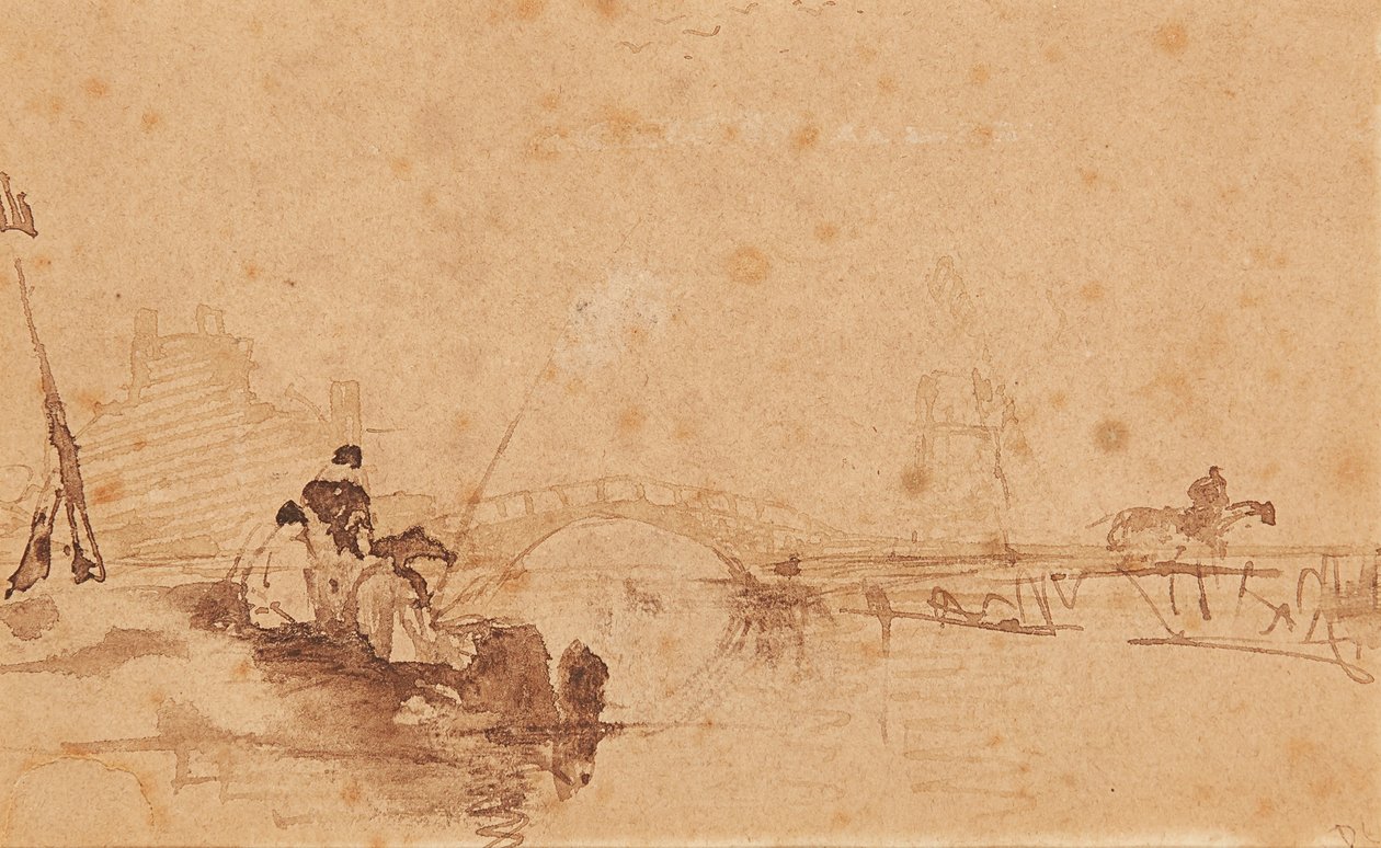 Bringing in the Catch (tusz i pranie) autorstwa David Cox