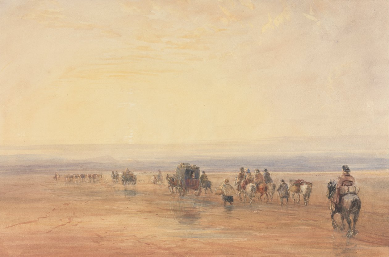 Przekraczanie Lancaster Sands autorstwa David Cox